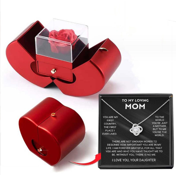 Valentine's Day Gifts Rose Flower Jewelry Box